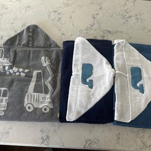 Set of 3 Hooded Kids Towels